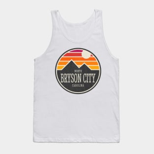 Visiting NC Mountain Cities Bryson City, NC Sunset Tank Top